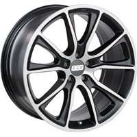 BBS SV 9x20 / 5x120 ET45 DIA70 Satin black/diamond cut