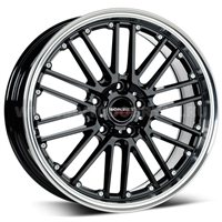 Borbet CW2/5 8,5x18/5x115 ET40 D70,1 Schwarz Poliert