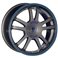 Sparco Rally 7,5x17/5x100 ET35 D63,3 Matt Silver Tech blue lip