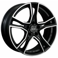 OZ Adrenalina 8x17/5x114.3 ET40 D75 Matt Black + Diamond Cut