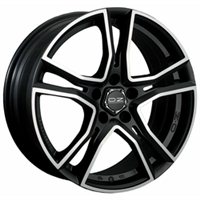 OZ Adrenalina 7x17/4x108 ET25 D75 Matt Black + Diamond Cut