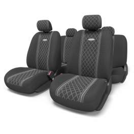 Авточехлы Автопрофи GOB-1105 GY/ROMB (M)