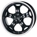 Alutec Boost 9x20/5x120 ET15 D76.1 Diamant black with stainless steel lip