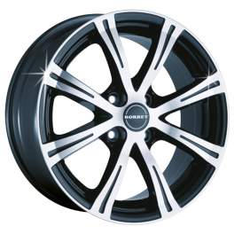 Borbet X8 7x16/4x108 ET18 D65.1 Blackchrome - Poliert