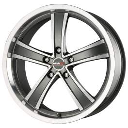 MAK Chrono 8.5x19/5x112 ET42 D76 Gun Metallic - Mirror Face