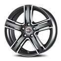 MAK Tuono 8x17/5x100 ET35 D72 Ice Superdark